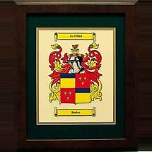 Personalized 11 x 14 Coat of Arms Matted & Framed Print Product Image