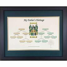 Alternate image for Irish Coat of Arms | Father's Family Tree Framed Print